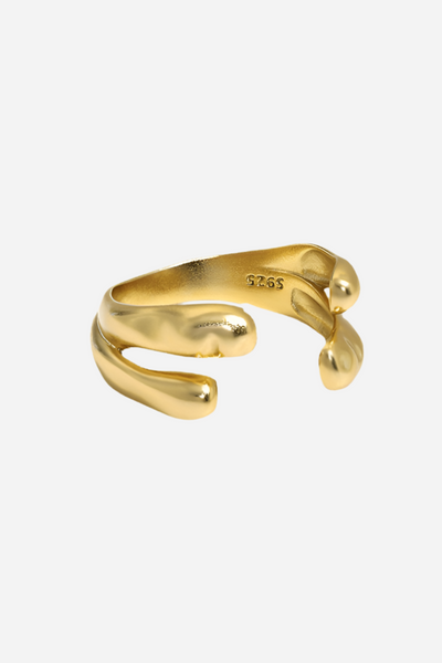 Andcopenhagen - Ring - 18 carat gold plated 925 sterling silver - Lula