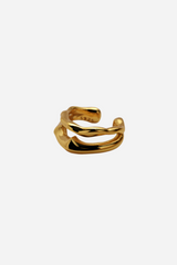 Andcopenhagen - Earring Ear Cuff - 18 carat gold-plated 925 sterling silver - 1 pc. River