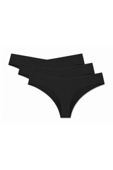 Andcopenhagen Basics - G-streng - 3-pak - Sort - Elly