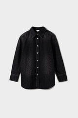Lala Berlin - Denimskjorte - Leo Washed Black - Lala Overshirt 1