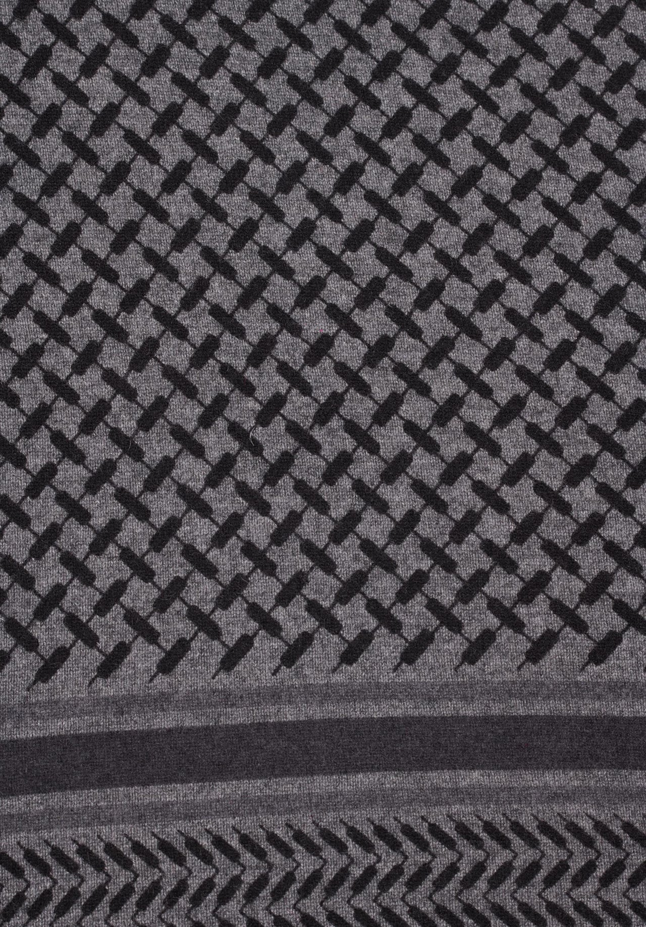 LALA BERLIN - Cashmere scarf - Trinity classic M - City middlegrey melange grey