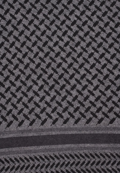 LALA BERLIN - Cashmere scarf - Trinity classic M - City middlegrey melange grey