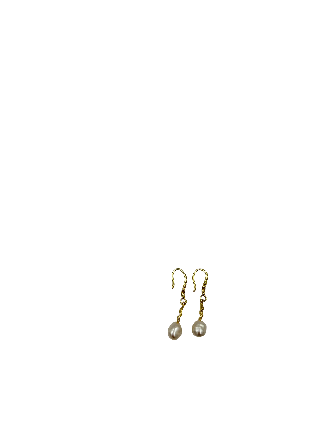 Andcopenhagen - Earrings - 18 carat gold plated brass - Ally Perle