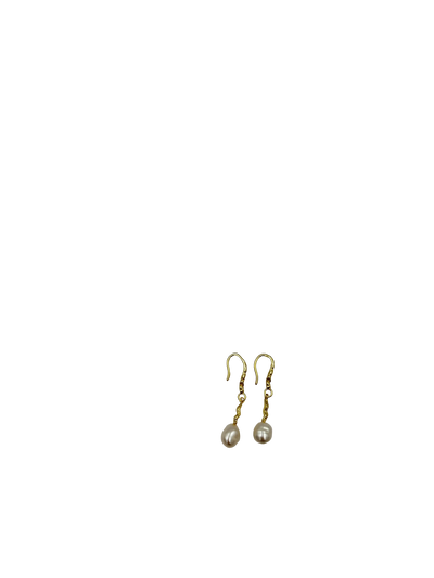 Andcopenhagen - Earrings - 18 carat gold plated brass - Ally Perle