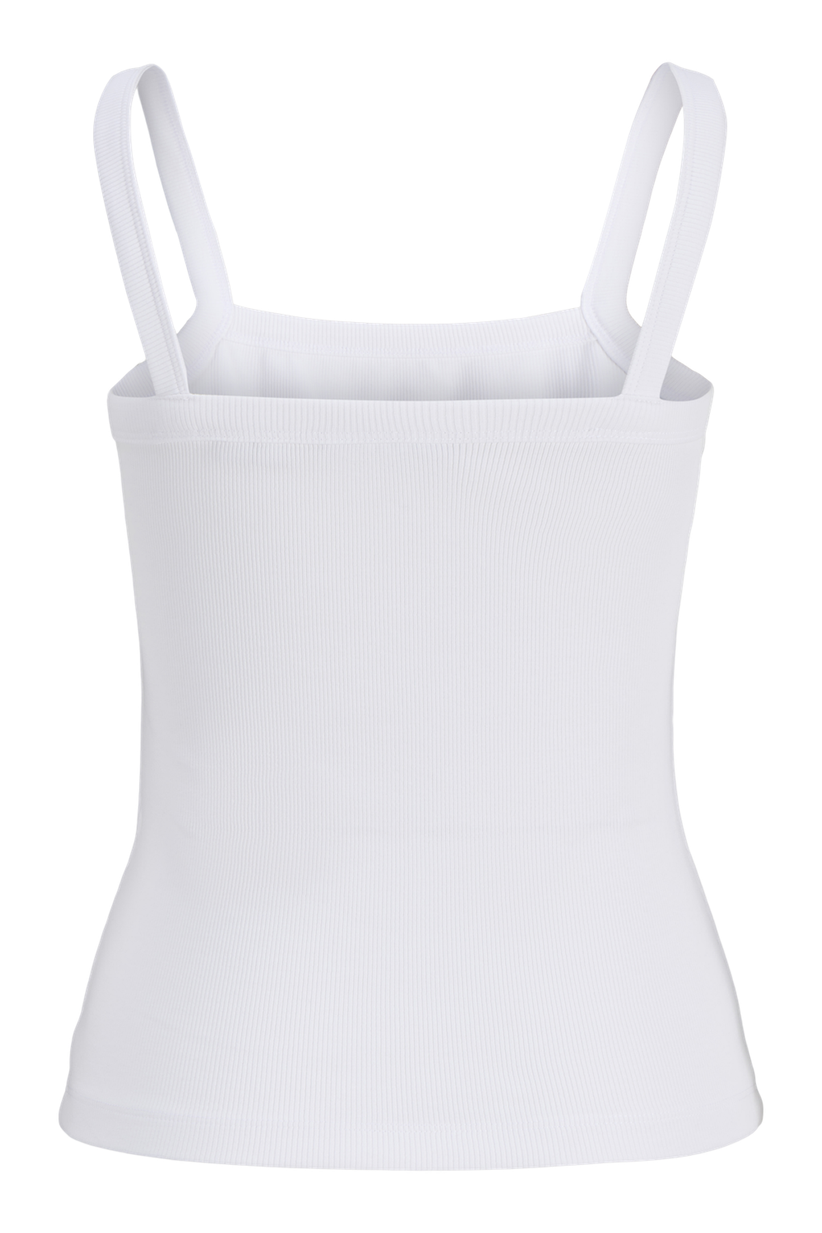 JJXX JXFIFI Rib Top in Organic Cotton — White, S/M – Stilkompagniet.dk