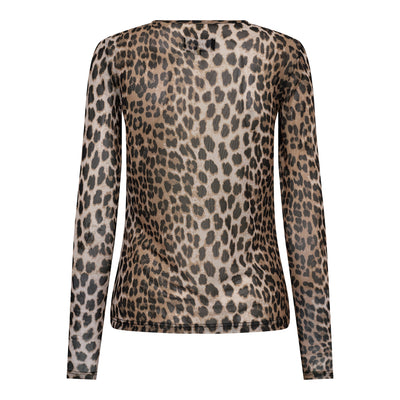 Liberté - Mesh blouse - Leopard - LS 22065