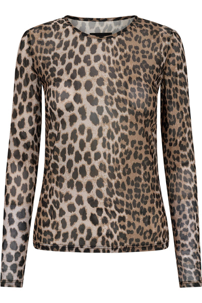 Liberté - Mesh blouse - Leopard - LS 22065