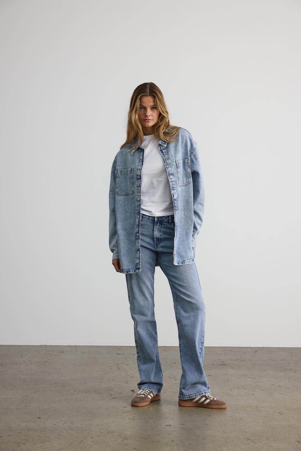 Noisy May - Denim jacket - Light blue - Alva 