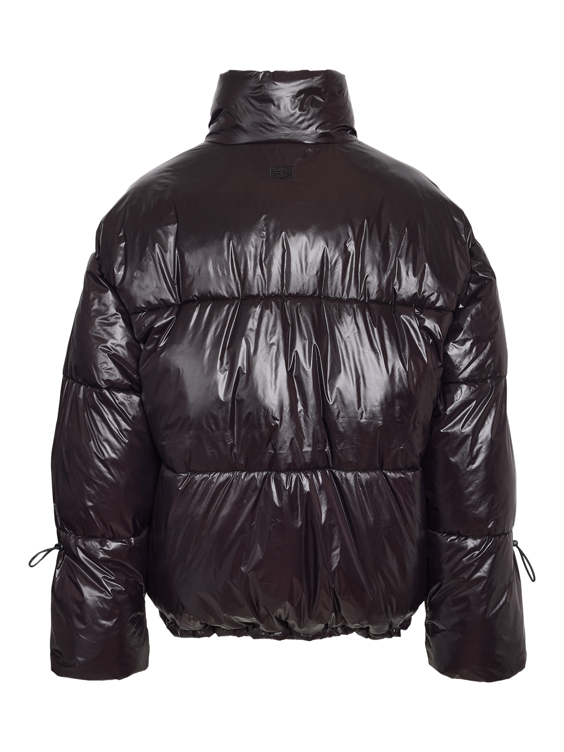 Noisy May - Puffer jakke - Aubergine Black - Allie Shiny