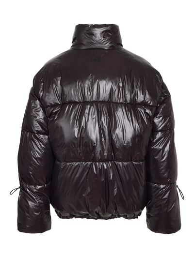 Noisy May - Puffer jakke - Aubergine Black - Allie Shiny