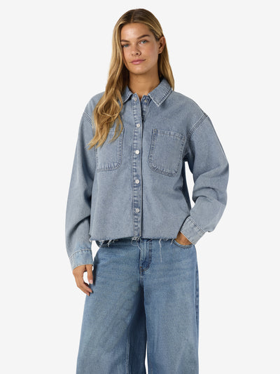 Noisy May - Jakke - Light blue - Alva Denim Shacket