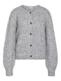 Strikket cardigan med rund hals, lange ærmer og knaplukning fra Noisy may