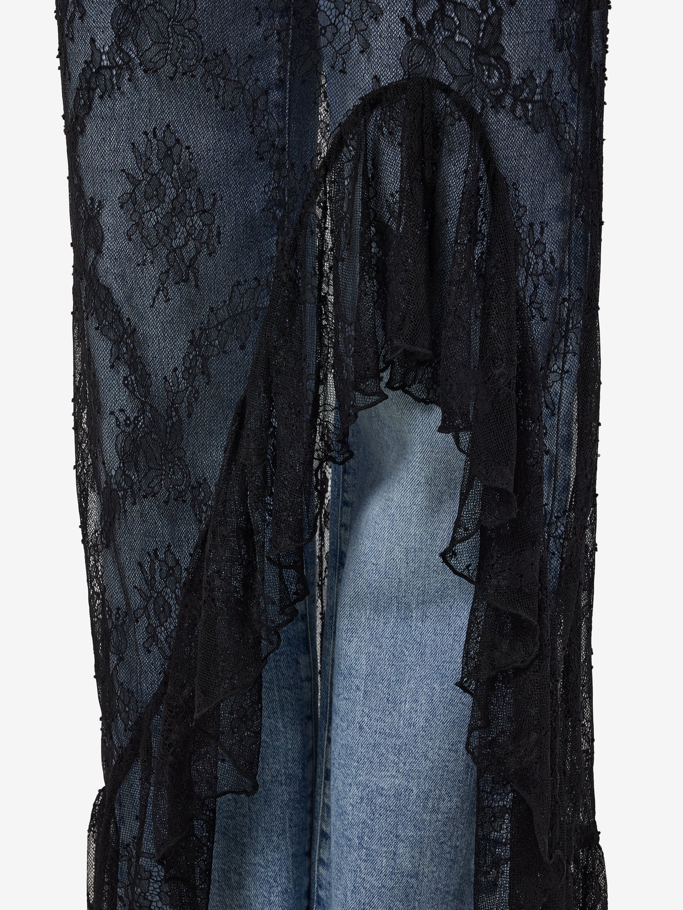 Noisy May – Lace Maxi Skirt- Sort - Lucia