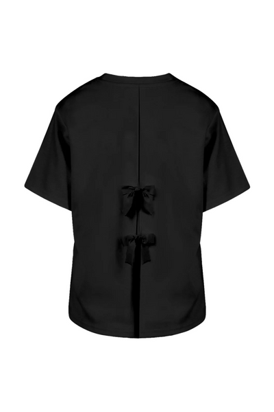 Coster - Blouse with bows - Sort - Bea