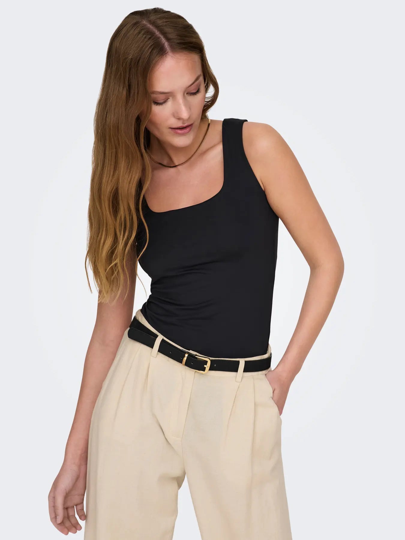 Only - Top - Two Way - Black - Ea