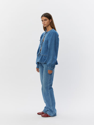 Sofie Schnoor - Denim skjorte - Blue denim - Haliasw