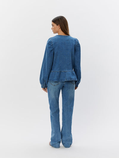 Sofie Schnoor - Denim skjorte - Blue denim - Haliasw