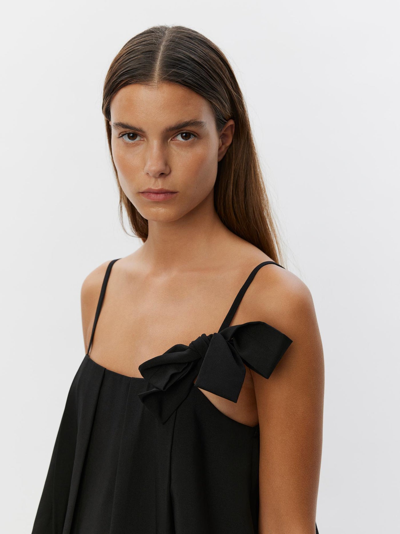 Sofie Schnoor - Top - Black with bow - Allie S244180