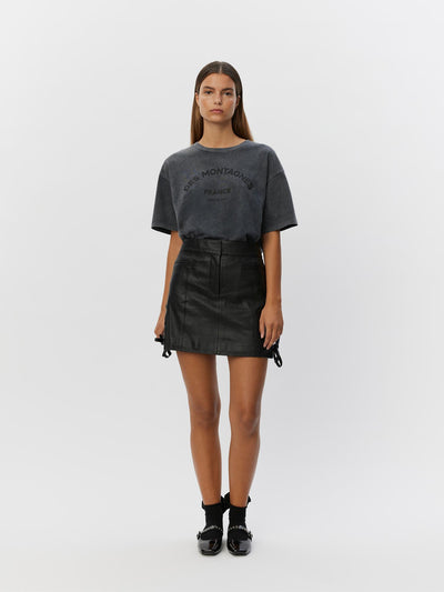 Sofie Schnoor - Skirt - Black leather - Rylee S244108