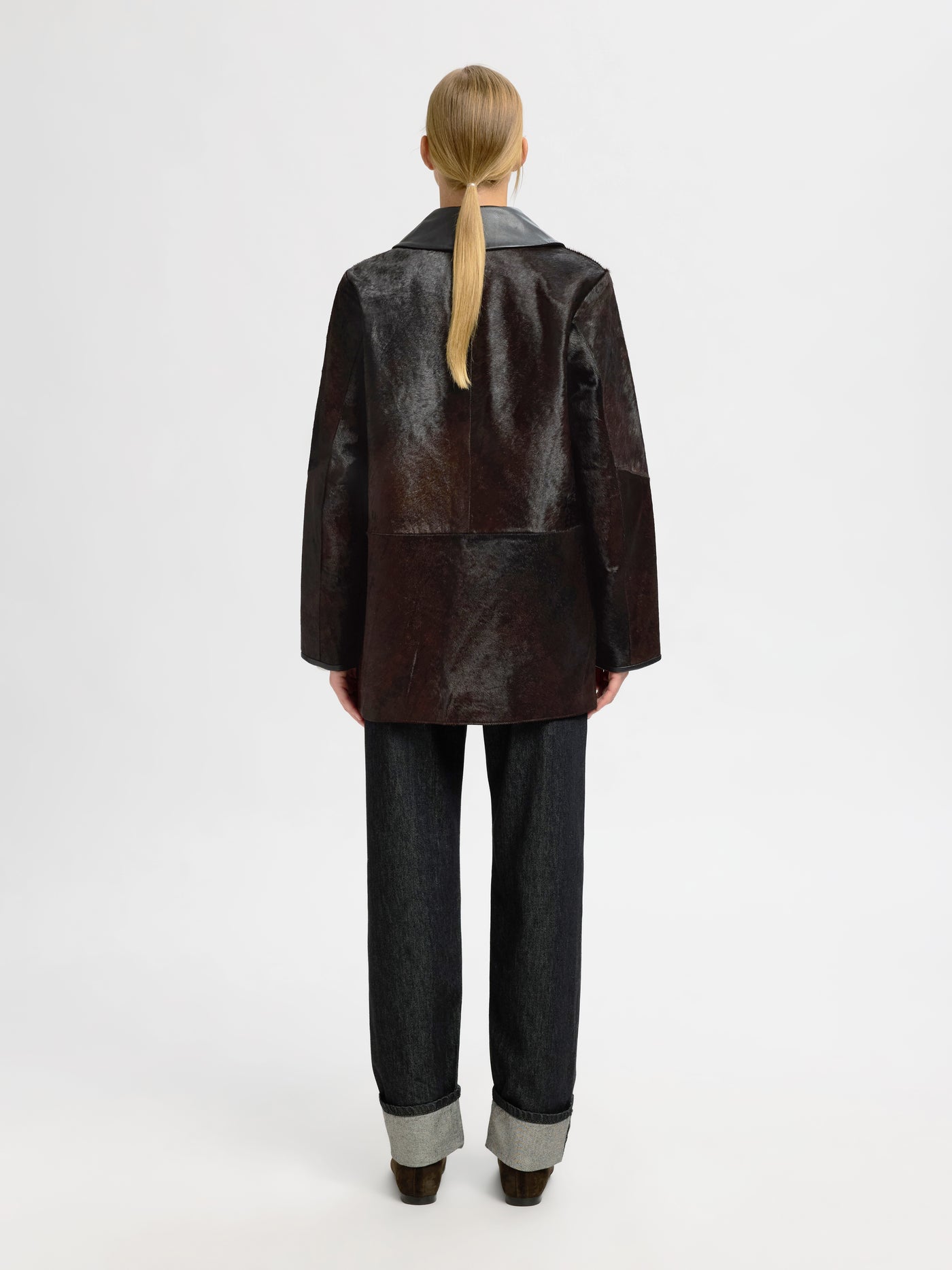 Selected Femme - Læderjakke - Delicioso Black - Karla