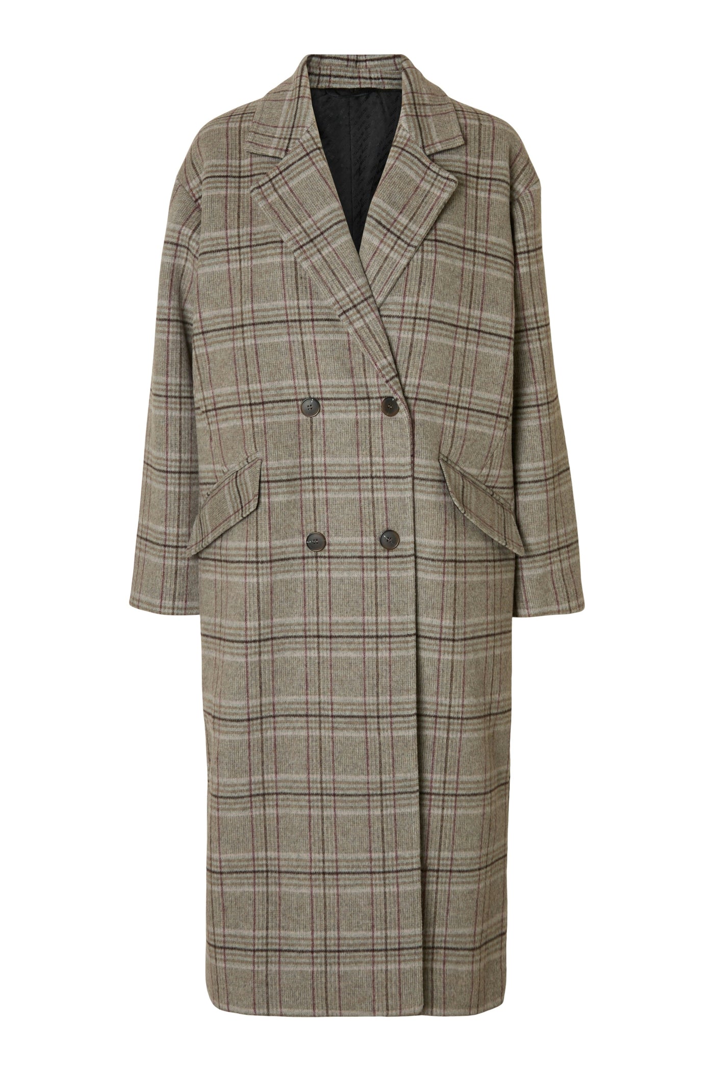 Selected Femme - Uld Frakke - Gråmeleret - Harper - Stilkompagniet.dk