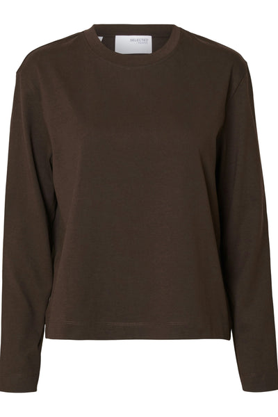 Selected Femme - Bluse - Delicioso - Essential Boxy LS