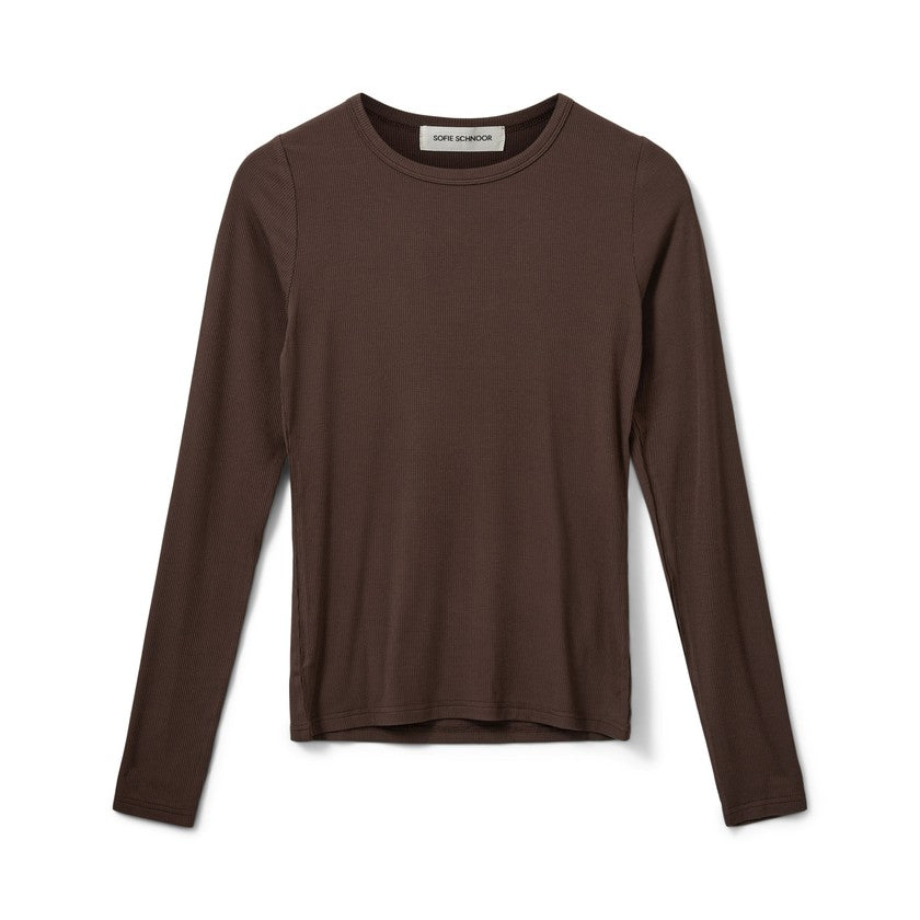 Long-sleeved viscose blouse - Gray - Petricia SNOS243 - Sofie Schnoor 