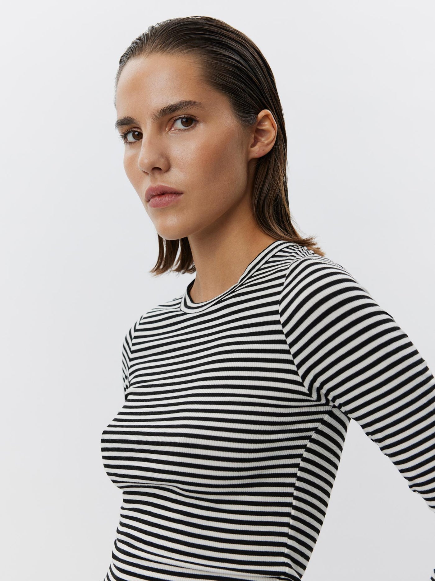 Sofie Schnoor - Jullie SNOS433 Long sleeve blouse - Black/White striped 