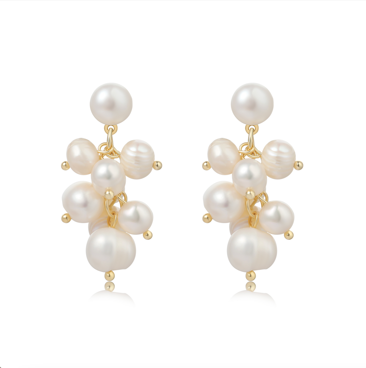 Andcopenhagen - Ally Perle earrings - 18 carat gold plated