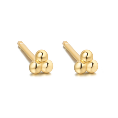 Andcopenhagen - Earrings Studs - 18 carat gold plated 925 sterling Silver - Drops