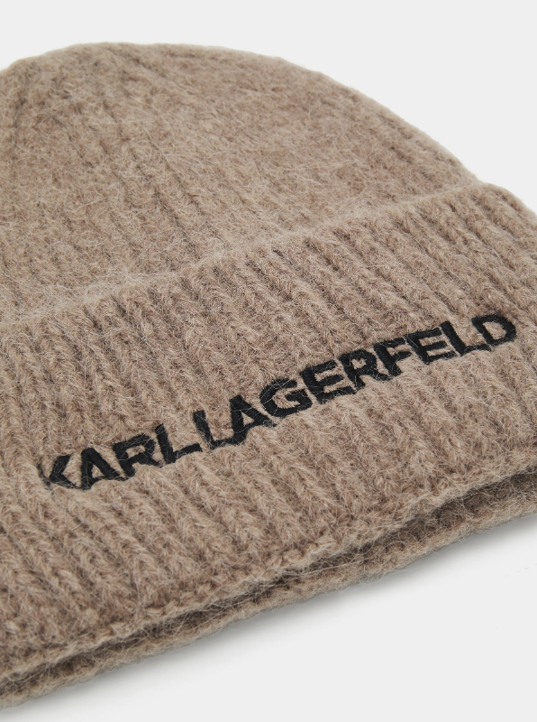 Karl Lagerfeld - Beanie - Sand - ESSENTIAL BEANIE