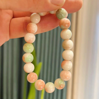 Andcopenhagen - Armbånd - Glas perler - Green/peach - Dagmar