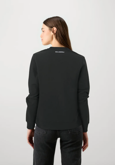 Karl Lagerfeld - Sweatshirt - Black &amp; Logo - Essential sweat