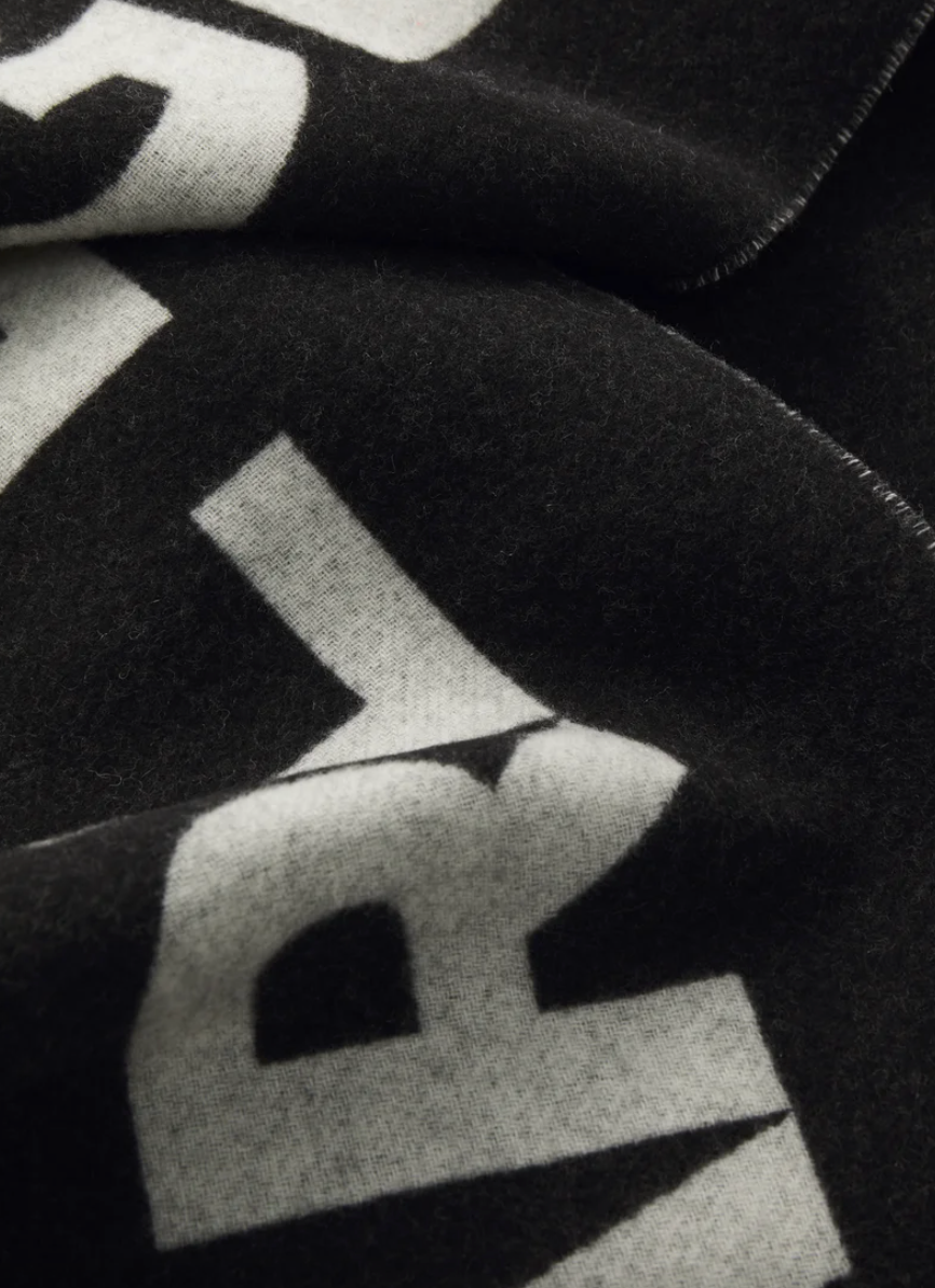 Karl lagerfeld - Halstørklæde - Black/Logo - ESSENTIAL JKRD WOVEN SCARF