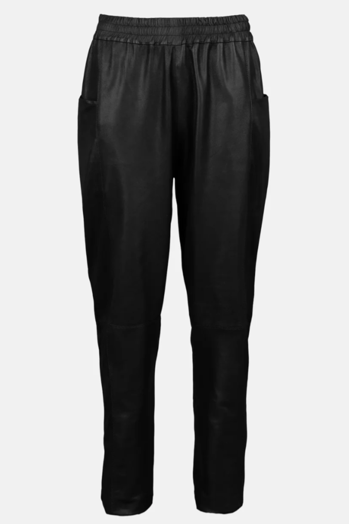 Re:Designed - Pants - Black leather - Hudson