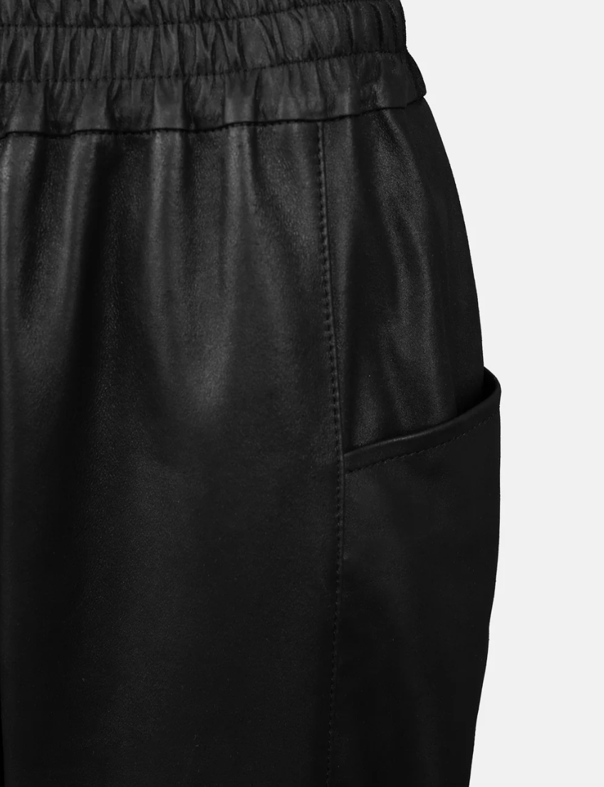 Re:Designed - Pants - Black leather - Hudson