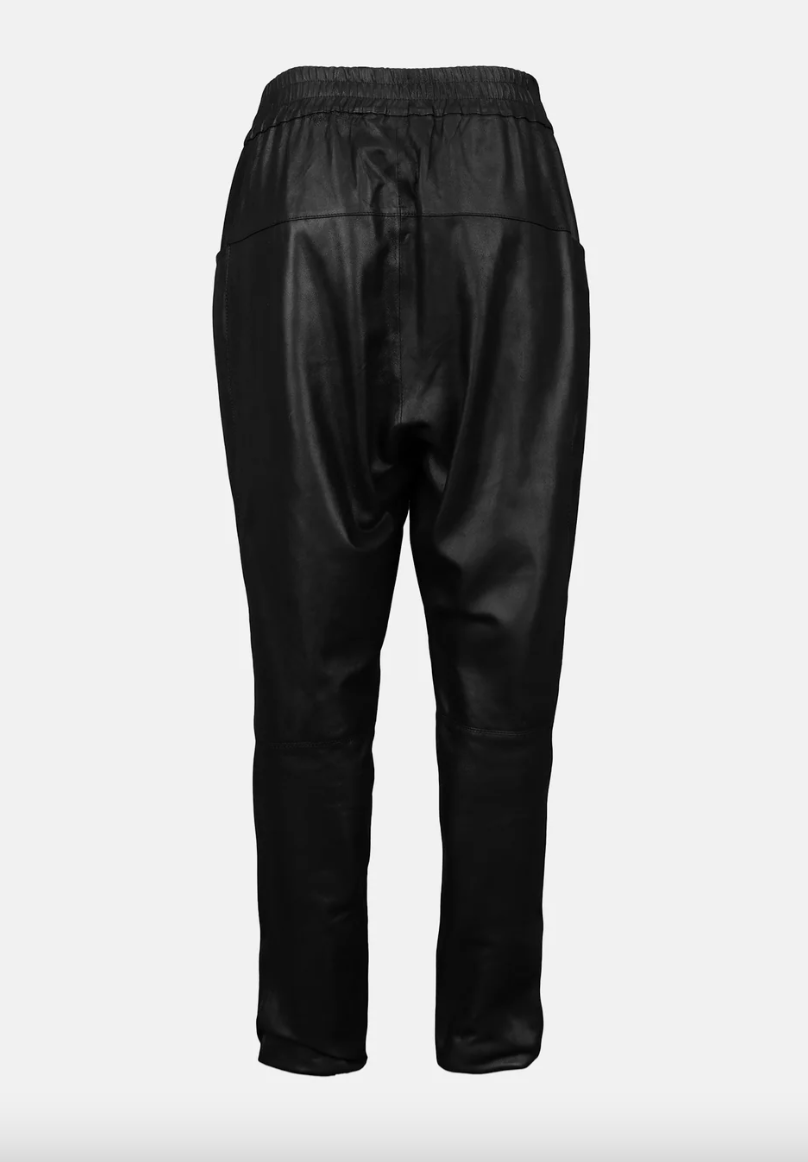 Re:Designed - Pants - Black leather - Hudson