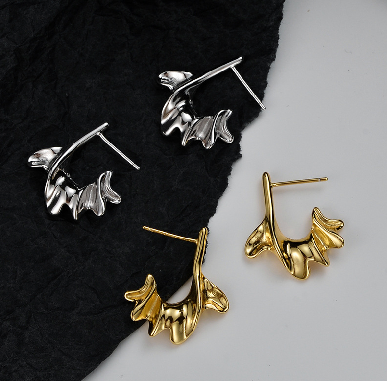 Andcopenhagen - Earrings - 18 carat gold plated 925 sterling silver - Pauline