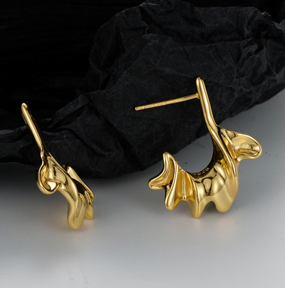 Andcopenhagen - Earrings - 18 carat gold plated 925 sterling silver - Pauline