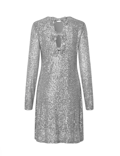 MbyM - Dress - Silver sequins - Earl grayish - Haliana