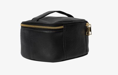 Re:Designed - Cosmetics bag - Black Helga small - 100% Leather