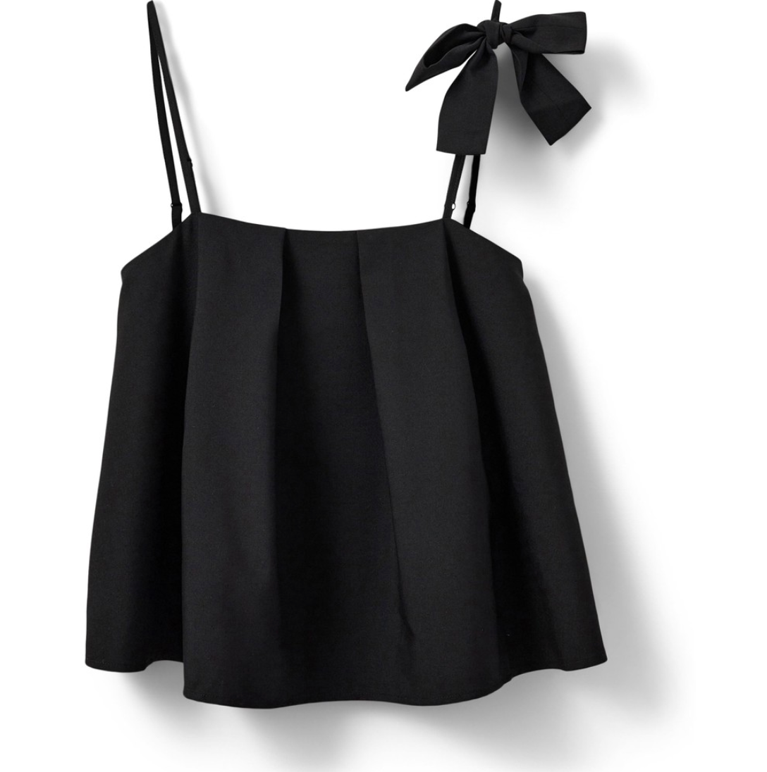 Sofie Schnoor - Top - Black with bow - Allie S244180