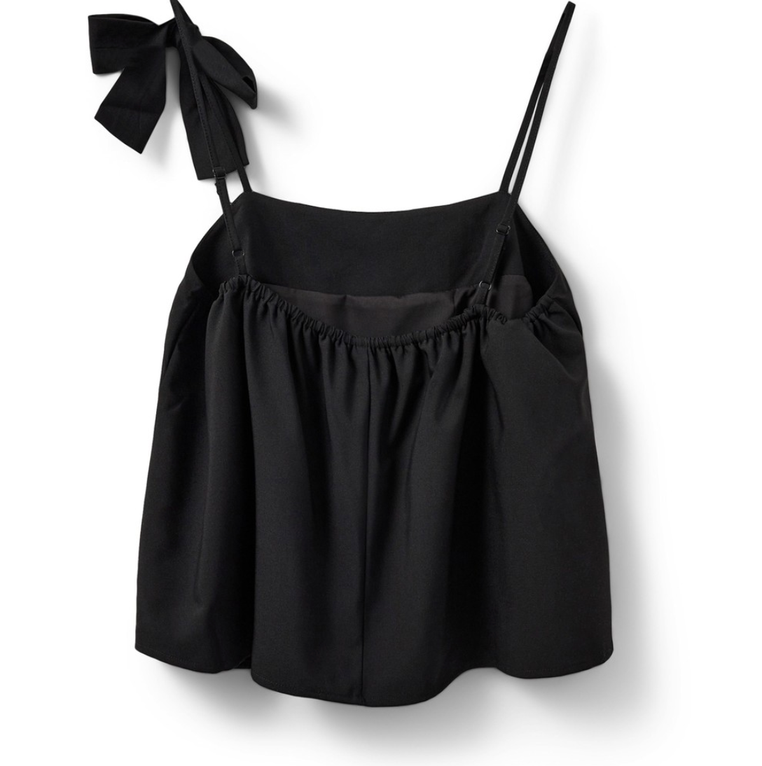 Sofie Schnoor - Top - Black with bow - Allie S244180