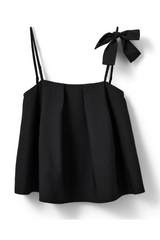 Sofie Schnoor - Top - Black with bow - Allie S244180