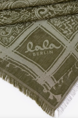 LALA BERLIN - Scarf - Triangle Amalin - Viscose mix - Garden olive sss