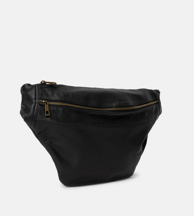 Re:Designed - Crossbody bag - Black leather - Merla Urban