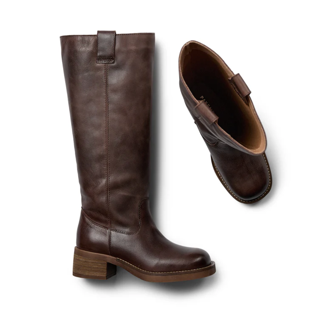 Biker boots - Brown Angelina - Brown matte leather - Pavement