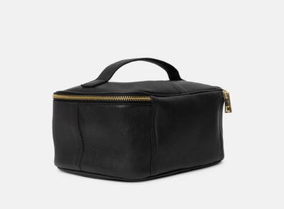 Re:Designed - Cosmetics bag - Black Helga small - 100% Leather