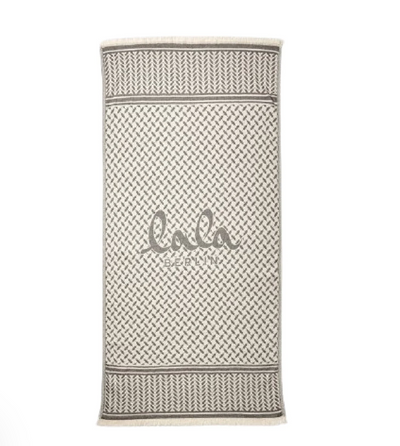 Lala Berlin - Beach blanket - Black/White - Benice