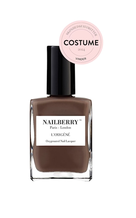 Dark brown nail polish - Hot coco - Nailberry sss